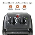 thumbnail image 4 of Comfort Zone Portable Desktop Space Heater with Thermostat, 1,500W, 4 of 7