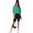 thumbnail image 4 of Women's Oversized Short Sleeve Crewneck T-Shirt - Casual Basic Tee, Summer Comfort Top, Relaxed Fit Shirt, 4 of 6
