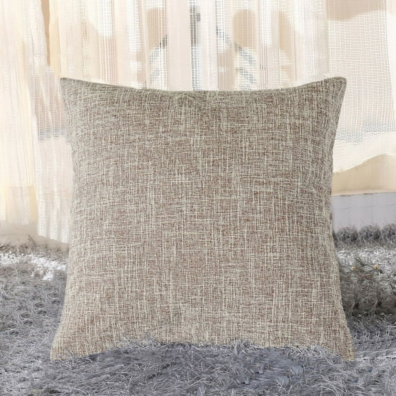 XmhyTop-A Throw Pillow, 1 Pack 45*45cm Linen Pillow Textured Pillow Boho Pillow Farmhouse Decorative Pillows for Living Room Bedroom Home Decoration,T08