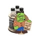 thumbnail image 1 of Injueey El mejor regalo de vacaciones Estante para botellas de vino de fácil de agregar Agregar soporte para botellas de vino de ambiente Kits de decoración para fiestas hombrecito verde, 1 of 6