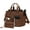 Brown, variant on 2-Piece Women's Corduroy Bag Set: Stylish Laptop Tote + Multi-Functional Crossbody Bag – Large-Capacity Work/Travel/Gym Bag