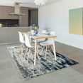 thumbnail image 6 of Luxe Weavers Modern Abstract White Blue 5x7 Area Rug, Stain Resistant Contemporary Carpet, 6 of 10