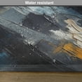 thumbnail image 5 of Ambesonne Navy Blue Place Mats Set of 4, Abstract Brushstroke Art, Standard Size, Blue Grey Dimgray Orange, 5 of 5