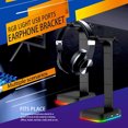 thumbnail image 4 of Moyic Soporte para auriculares Oficina RGB Auriculares para juegos Soporte de pantalla de carga de teléfono móvil de plástico Soporte para Cables de audio/vídeo, 4 of 8