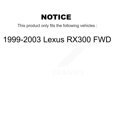 thumbnail image 2 of CMX Front Rear Disc Brake Rotors Kit for Car 1999-2003 Lexus RX300 FWD K8-101294, 2 of 8