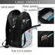 thumbnail image 4 of Balery Sea Turtle Mochila con carga USB para hombre y mujer - Mochila impermeable y antirrobo para laptop con puerto USB para viajes, trabajo, 4 of 7