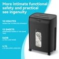 thumbnail image 5 of NYBOPAVIS 15-Sheet Cross Cut Shredder, Ultra Quiet Heavy Duty Shredder for Paper, CD and Card, 4.76 Gallon for Home Office, 5 of 8