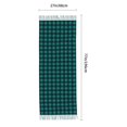 thumbnail image 2 of Shawl Wraps for Women - Teal On Black Plaid Oversized Fall Winter Fashion Blanket Scarf for Women, 2 of 6
