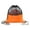 Orange, variant on Basketball Storage Bag Sports Gym Backpack Drawstring Design Waterproof Honeycomb Fabric See-Through Mesh Football Soccer Pouch