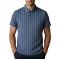thumbnail image 2 of DayScoop Plus Size T-Shirt for Men Solid Color T Shirt Summer Short Sleeve Casual Fashion Style Striped Breathable Mesh Seamless Half Sleeved Oversize Tops, 2 of 6