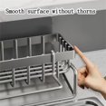thumbnail image 3 of Topboutique Kitchen Sink Caddy,Sponge Holder with Detachable Dishcloth Rack,Rust-Proof Sink Organizer for Kitchen Sink,Soap Dispenser Storage Kitchen Accessories,Gray, 3 of 8