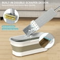 thumbnail image 6 of Spin Mop and Bucket Set with Wringer - Heavy Duty Flat Head Microfiber Mop for Floors & Walls, Includes 5 Washable Pads for Wet/Dry Cleaning, for Household Floor Care S, 6 of 9