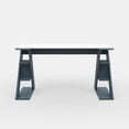 thumbnail image 4 of Ada Home Decor Furniture 3 Tier White Turquoise Dearborn Modern Desk, 4 of 7
