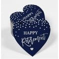 thumbnail image 2 of Inkdotpot 50 Pack Happy Retirement Favor Paper Tag Craft Real Silver Foil Hang Tag, 2 of 6