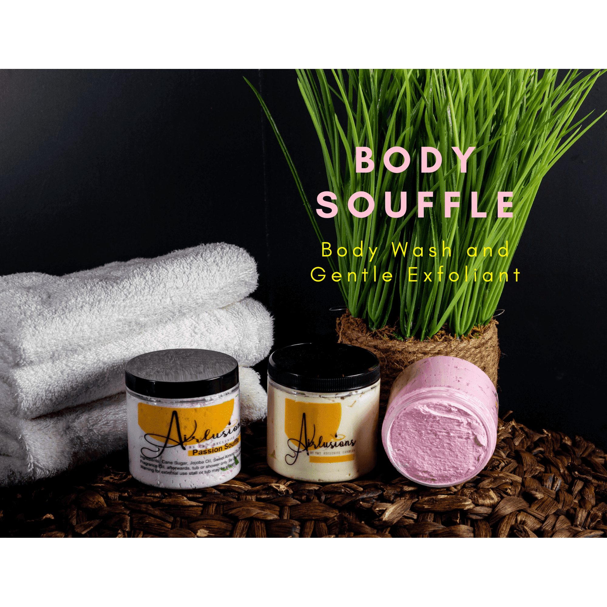 Airlusions Naked Body Souffle Body Wash Exfoliant