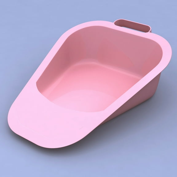 2 Units of Fracture Bedpan Mauve, for Hospital, Nursing Homes, Home Care, Fits Standards Toilets, CDY4230