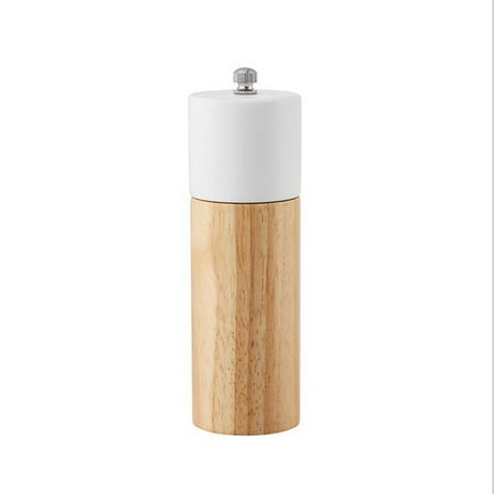 

JWDX Food Storage Clearance! Creative 6 Inch Rubber Wood Manual Pepper Grinder Storage Rack Promotion Include 1*Grinding Machine