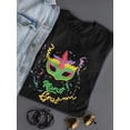 thumbnail image 3 of Mardi Gras Mask T-Shirt Women -SPIdeals Designs, Female 5X-Large, 3 of 4