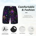 thumbnail image 3 of Kdxio Multi-colored Spiders Print Mens Swim Shorts with Mesh Lining, Breathable and Quick-Drying, Adjustable Waist, Privacy Pocket-XX-Large, 3 of 6