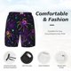 thumbnail image 3 of Fotbe Multi-colored Spiders Traje de Baño para Hombre – Shorts de Natación de Secado Rápido con Forro y Bolsillos-3X-Large, 3 of 6
