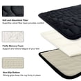 thumbnail image 4 of Black Bathroom Rugs Memory Foam Bath Mats for Bathroom Floor Mats Cobblestone Non-Slip Bath Rug Water Absorbent Indoor Door Mat Outdoor Kitchen Rug Shower Mat,20" x 32", 4 of 10