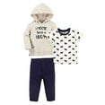thumbnail image 2 of Little Treasure Baby and Toddler Girl Hoodie, Bodysuit or Tee Top, and Pant Set, Moose Hug Toddler, 5 Toddler, 2 of 2