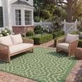 thumbnail image 3 of Safavieh Courtyard Lavern Geometric Indoor/Outdoor Area Rug, Green/Beige, 5'3" x 7'7", 3 of 10