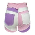 thumbnail image 5 of B91xZ Short en Jean pour Femmes Taille Haute Déchiré Extensible Été, Rose S, 5 of 5