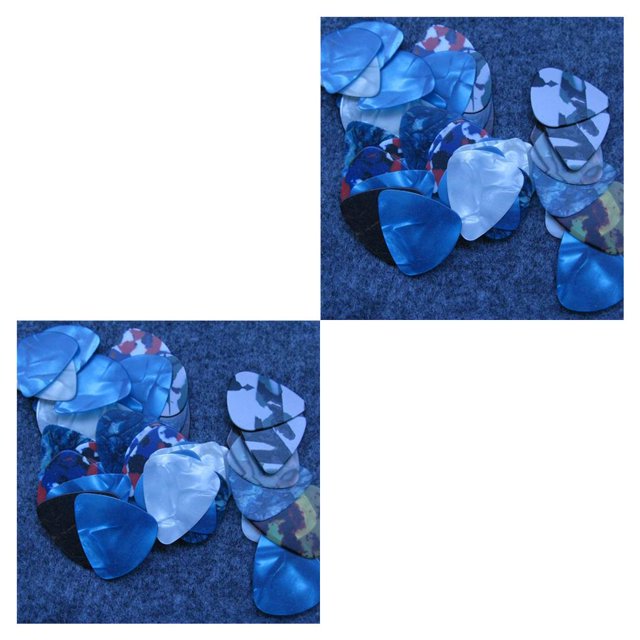 ZheElen 10 Pcs Pics de Guitare en Plastique Accessoires d'Instruments de Musique Engrenages Multicolores comme Montré 2Ensemble