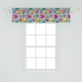 thumbnail image 2 of Ambesonne Nautical Window Valance, 3D Stars Wavy Stripes, 54" X 12", Multicolor, 2 of 3