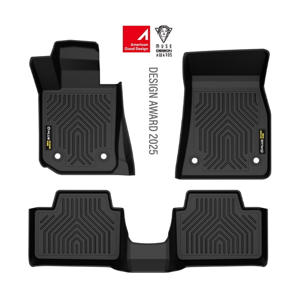 TPE Floor Mats Fit for BMW 330i 2019-2023 / 320i M340i 2020-2023 Fit BMW M3 2021-2023 1st & 2nd Row Truck Accessories Cargo Liners All Weather Protection 3PCS Alfombras para Carro Black