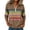 AA01-Brown-Sweatshirt, variant on Zxlsdmn Women's 1/4 Zip Sweatshirt Comfy Stand Collar Pullover Tops Fashion Striped Long Sleeve Sweatshirts Lightweight Fall Winter Going Out Clothes Coffee L
