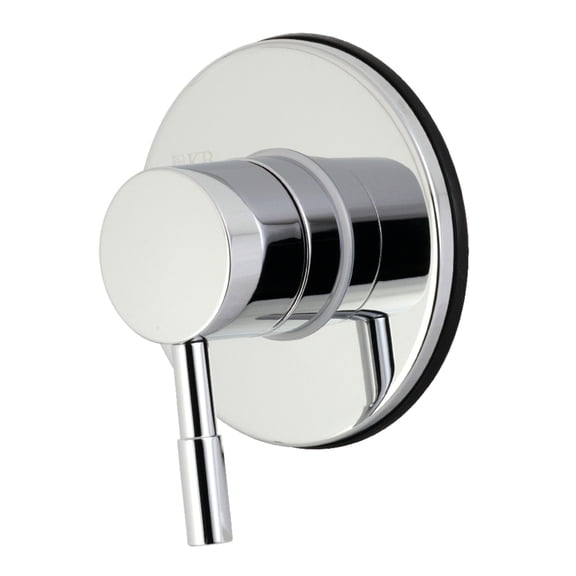 Kingston Brass KS3031DL Concord Single-Handle Three-Way Diverter Valve with Round Trim Kit, Polished Chrome