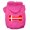 Bright Pink, variant on Pet, Dog Cat Hoodie Screen Printed, "Bone Shaped Denmark Flag"