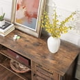 thumbnail image 3 of VASAGLE Muebles para TV con puertas de lamas y estantes ajustables, 3 of 5