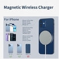 thumbnail image 2 of 1 cargador Apple MagSafe 【Certificado MFI/UACK】 Carga rápida USB C para iPhone, carga PD rápida magnética inalámbrica de hasta 15 W Compatibilidad con iPhone 14,14 Plus, 14 Pro, 14 Pro Max iPhone 13,12 series, AirPods Pro2 Sailing Electrónica, 2 of 5