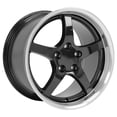 thumbnail image 3 of OE Wheels CV05 18 Inch Rims Fit Corvette C5 Style 5x120.65 18x9.5 / 18x10.5 Gloss Black Machined Lip (Set of 4), 3 of 5