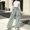 Light Blue, variant on Women's Wide Leg Denim Jeans, High‑rise Button‑Zip Fly, Pocket Strap Accent, Panel‑Seam Craft, Oversized Baggy Fit, Acid‑wash Denim Street‑wear Daily Outfits, Womens Baggy Jeans Light Blue XXXL