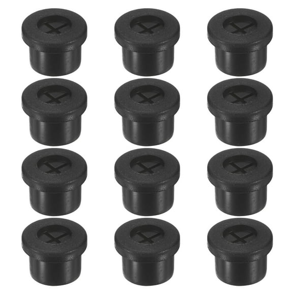 Uxcell 12-Pack Rubber Grommets for Wiring 12mm Desk Hole Grommet for Cables