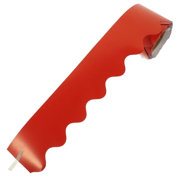 ELAYARD Lightweight Red Decorative Border Trim for Classroom Bulletin Boards and School Projects