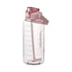 thumbnail image 1 of Botella de agua de 2L con marcador y pajita Botella de agua de gran capacidad con asa Jarra de agua Tomshoo Rosa, 1 of 7