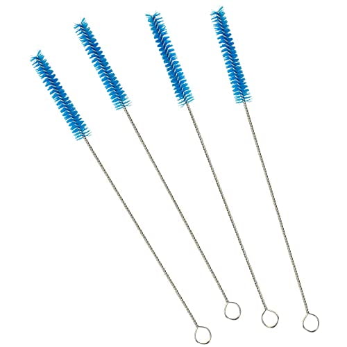 Dr. Brown's Baby Bottle Vent System Cleaner and Reservoir Cleaning Bristle Brush, BPA Free, Blue Brushes, 4-Pack