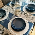 thumbnail image 3 of Round Woven Placemats Set of 4 Rustic Braided Bordered Heat Resistant Table Mats for Kitchen Dining Tables Wedding Holiday Party, 3 of 6