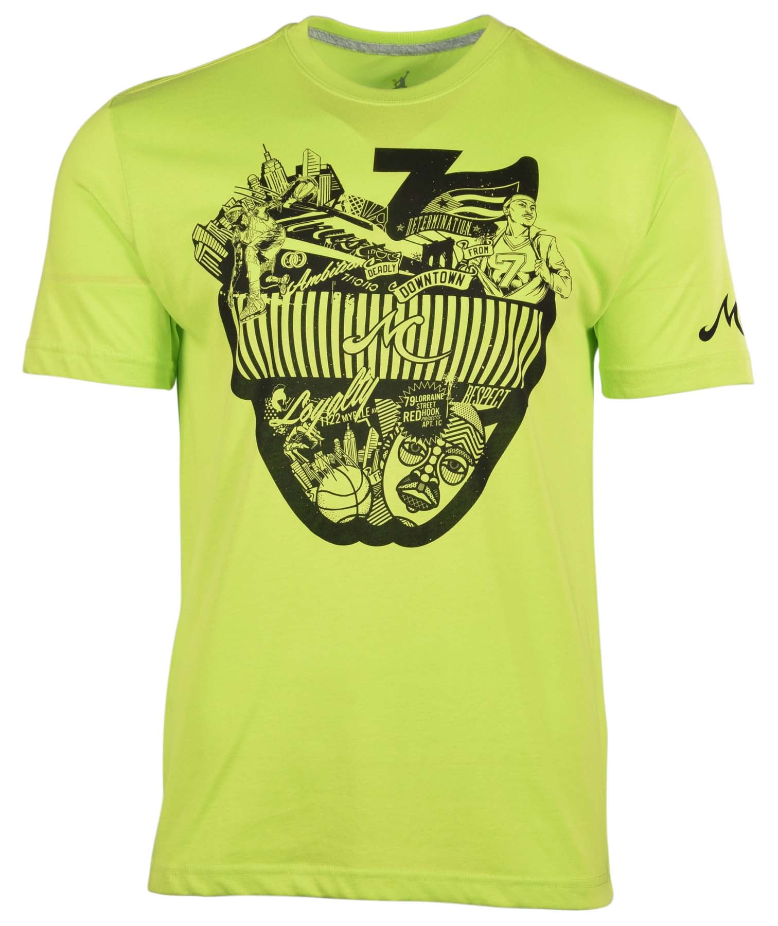 Nike - Jordan Men'sNike Dri-Fit MELO 10 Years Strong T-Shirt-Neon Green - Walmart.com - Walmart.com