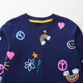 thumbnail image 3 of Bellafa 100% Cotton Toddler Baby Girls Christmas Sweatshirts Casual Pullover Crewneck Graphic Long Sleeve Tops Shirts Clothes 2T-7T, 3 of 7