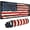XL-AM02-01 American Antique Flag, variant on American Flag Mouse Pad,Office Desk Mat 31.5"×11.8",Large Gaming Mouse Pad with Wooden Design, XL Extended Waterproof Desk Pad for Computer with Non-Slip Rubber Base，300 * 800 * 3mm