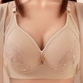 thumbnail image 2 of Yyeselk Women's Plus Size Everyday Bras Full Support No Underwire Bras Sexy Comfort Push Up Breathable Wireless Bra Anti Sagging Bra for Older Women Beige XXL, 2 of 6