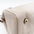 thumbnail image 4 of Pre-Owned VALENTINO GARAVANI Antibes Medium Handbag in Beige and Pink Canvas Leather for Women, 4 of 10