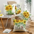 thumbnail image 4 of Farmhouse Pillow Covers 18x18 Set of 4 Spring Summer Pillow Covers Sunflower Floral Decorative Throw Cushion Cases for Sofa Couch Living Room Outdoor¡­, 4 of 6
