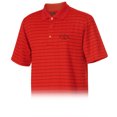 thumbnail image 1 of Monterey Club Men's Levine Stripe Jacquard Texture Golf Polo Shirt #1612, 1 of 2